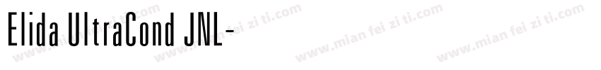 Elida UltraCond JNL字体转换